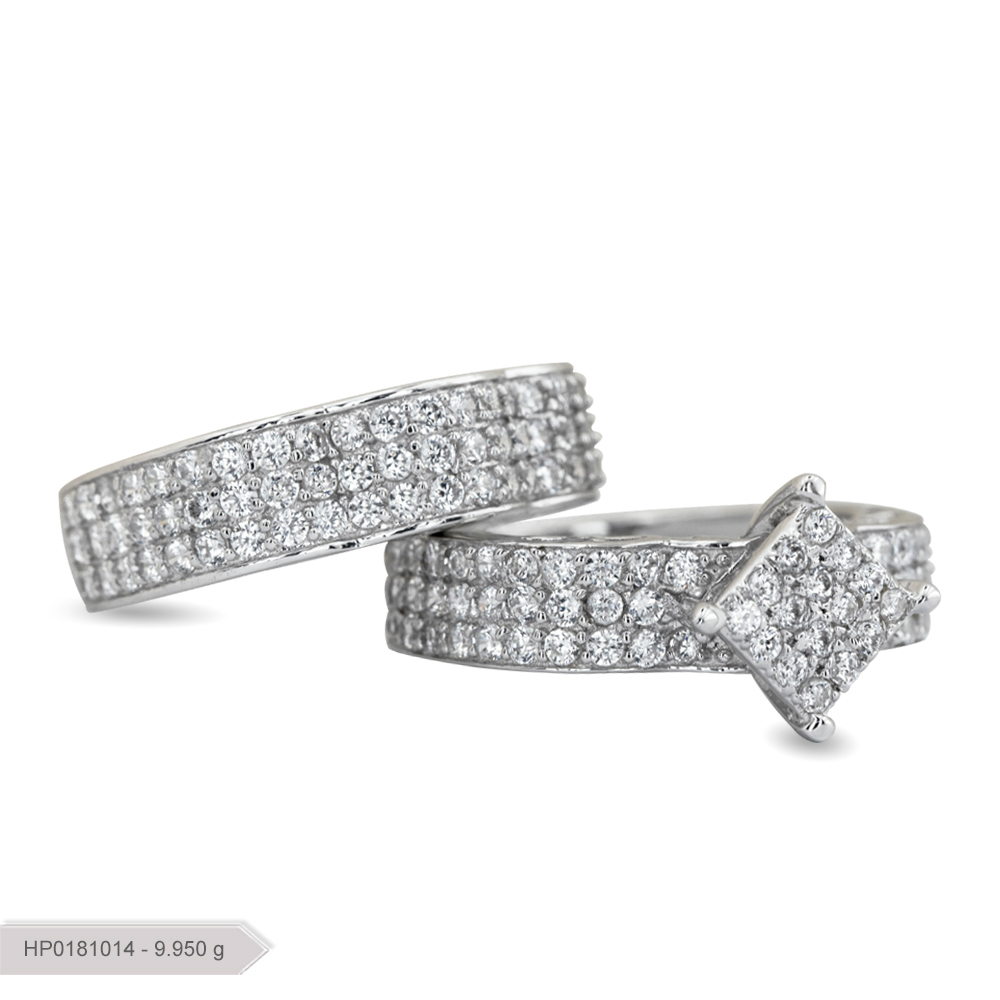 الخاتم والجزء الخلفي من الخاتم جواهر فاخرة HP0181014